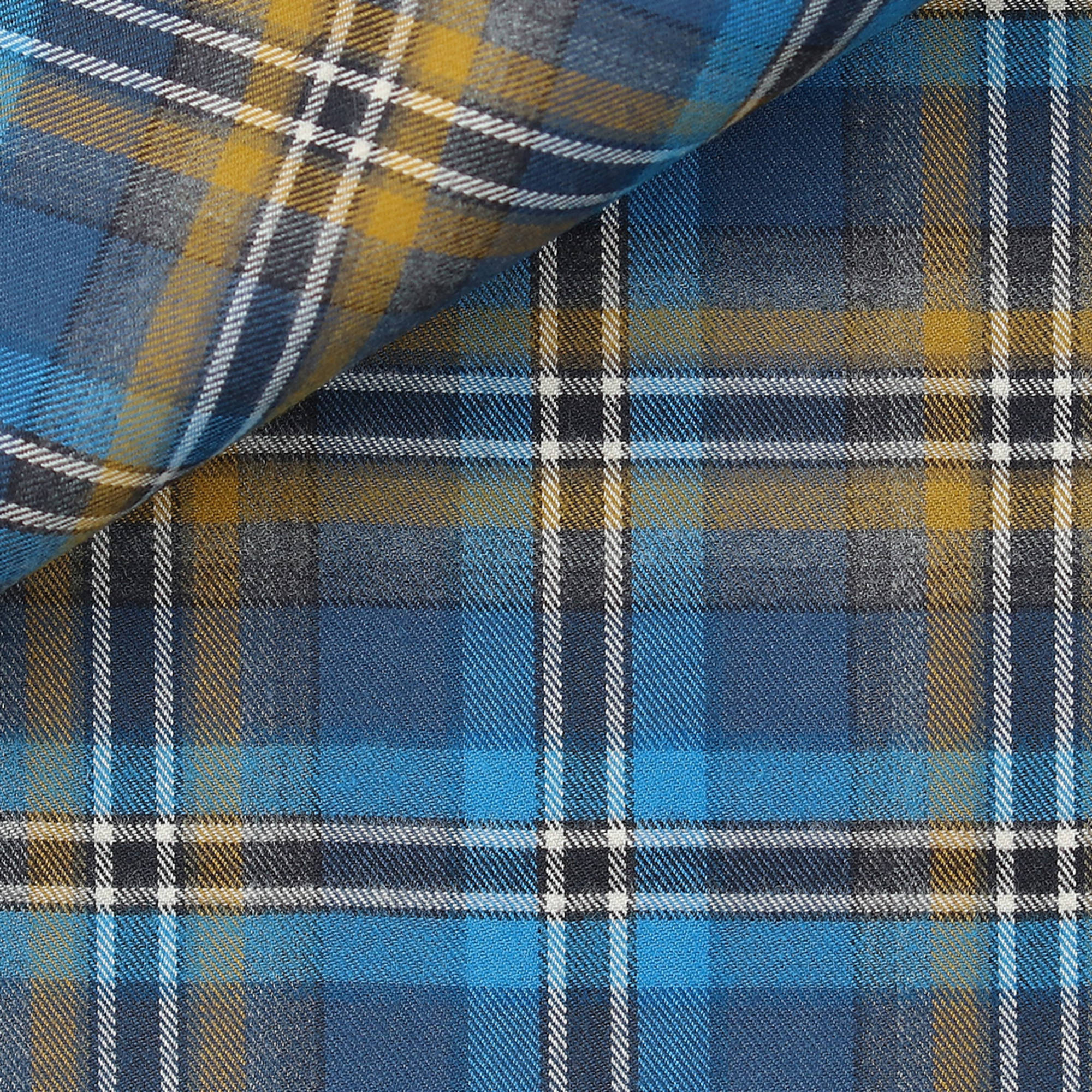 Flannel Check Pattern Blue