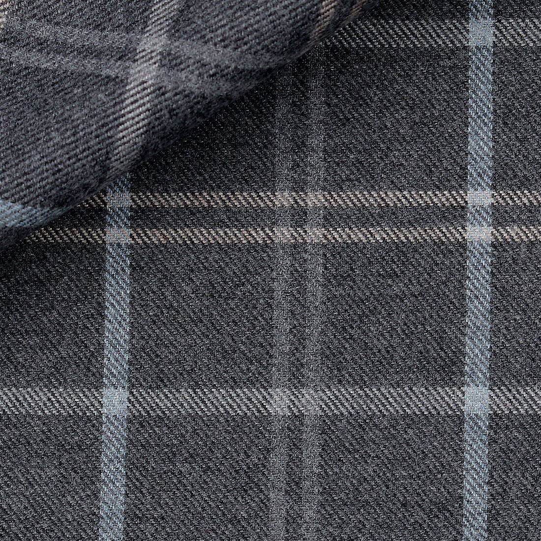 Twill Check Pattern Grey