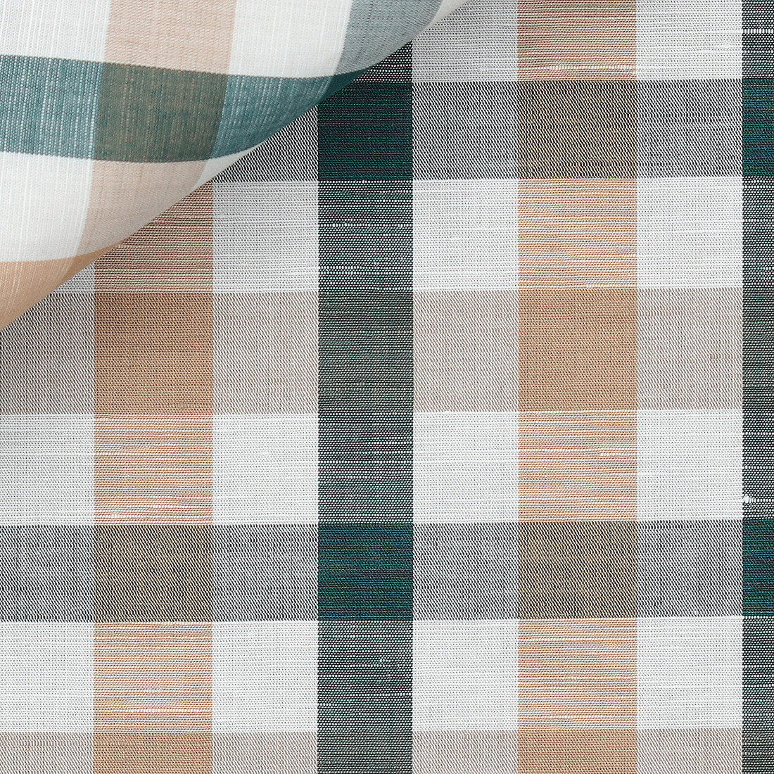 Linen Check Pattern Brown