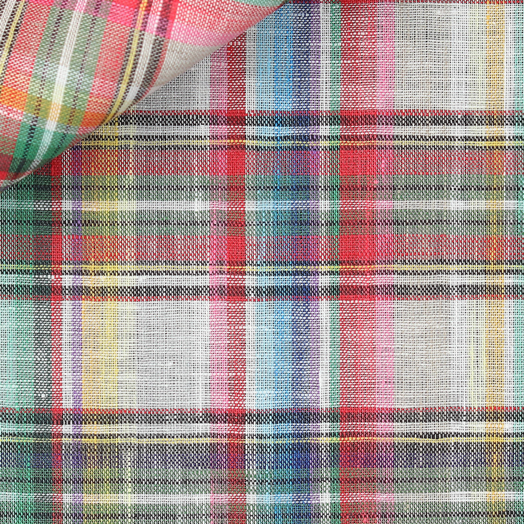 Linen Check Pattern Pink