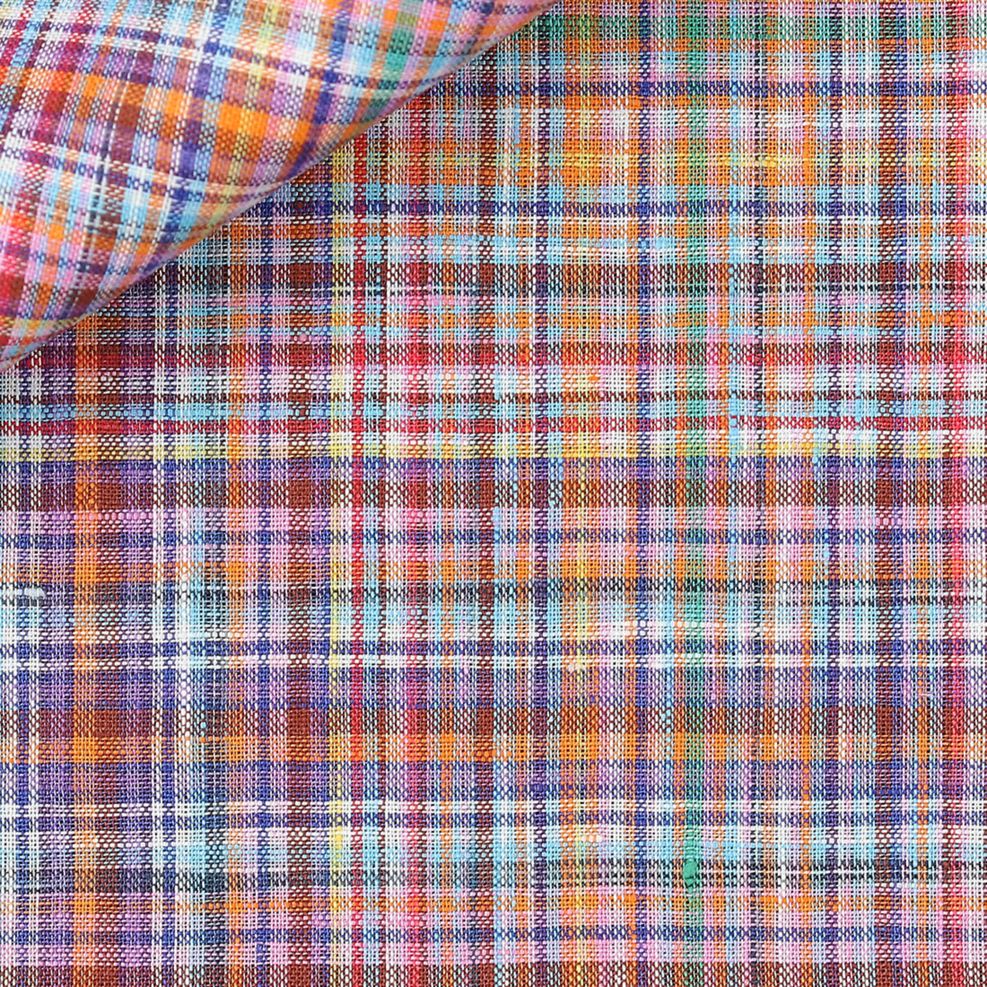 Linen Check Pattern Pink