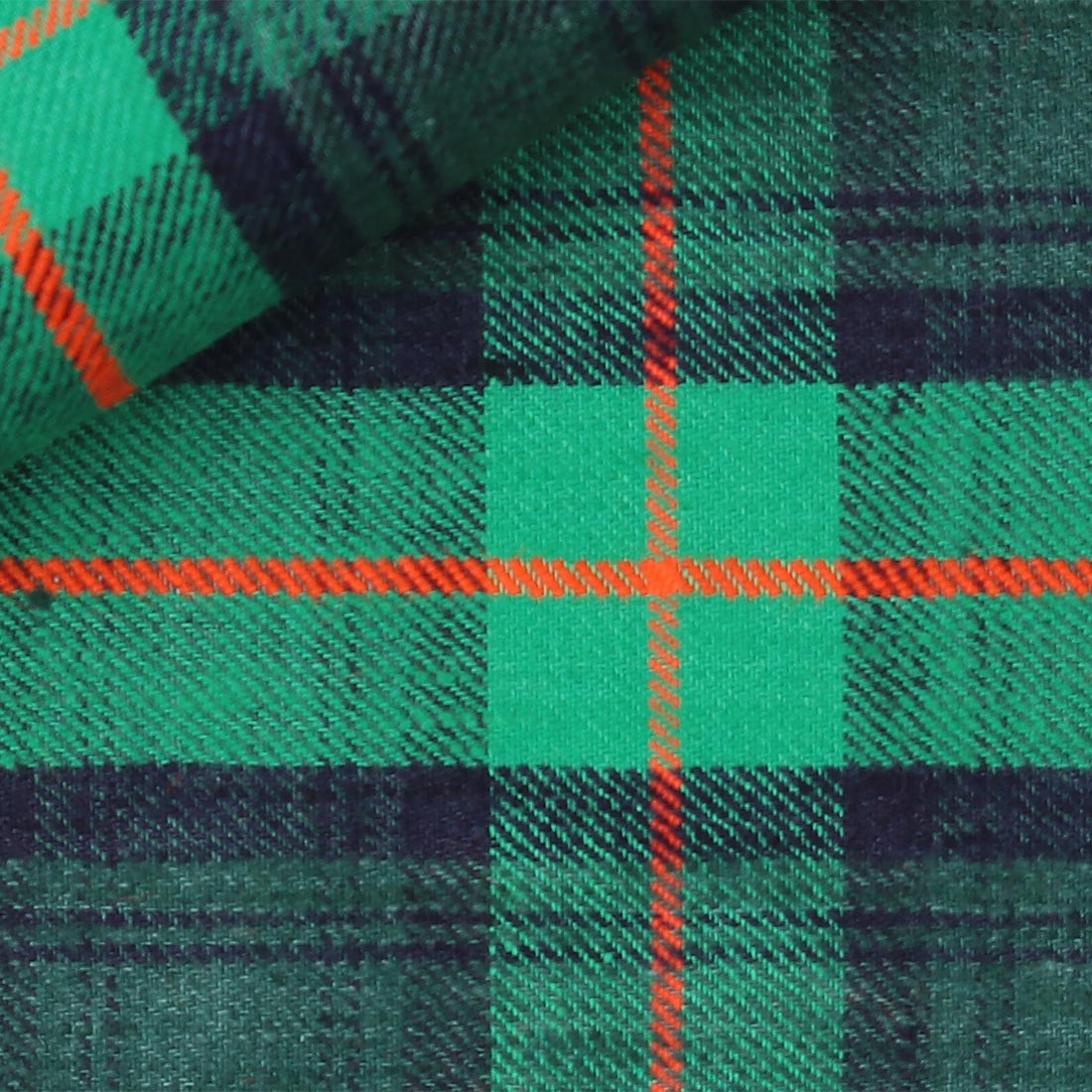 Twill Check Pattern Green