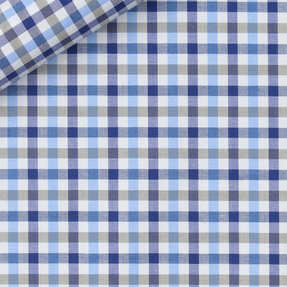 Twill Check Pattern Blue