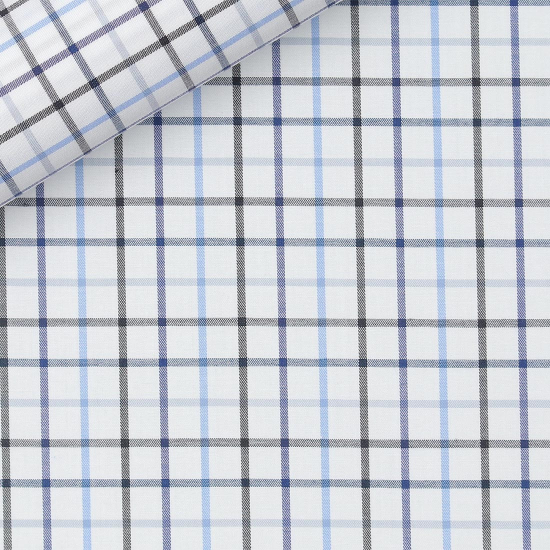 Twill Check Pattern Blue