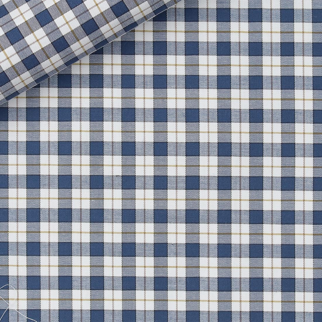 Twill Check Pattern Blue