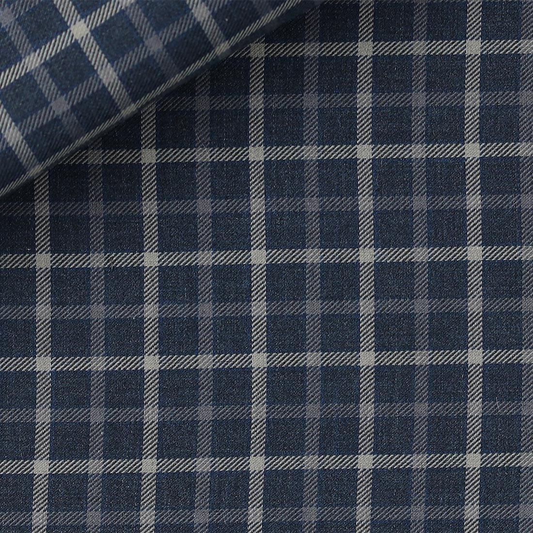 Twill Check Pattern Blue