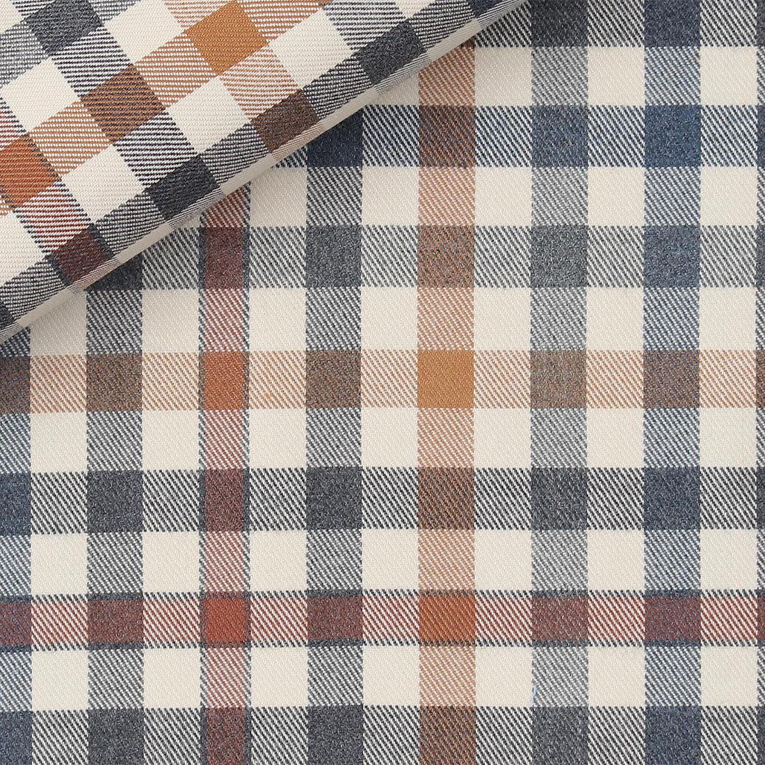 Twill Check Pattern Brown