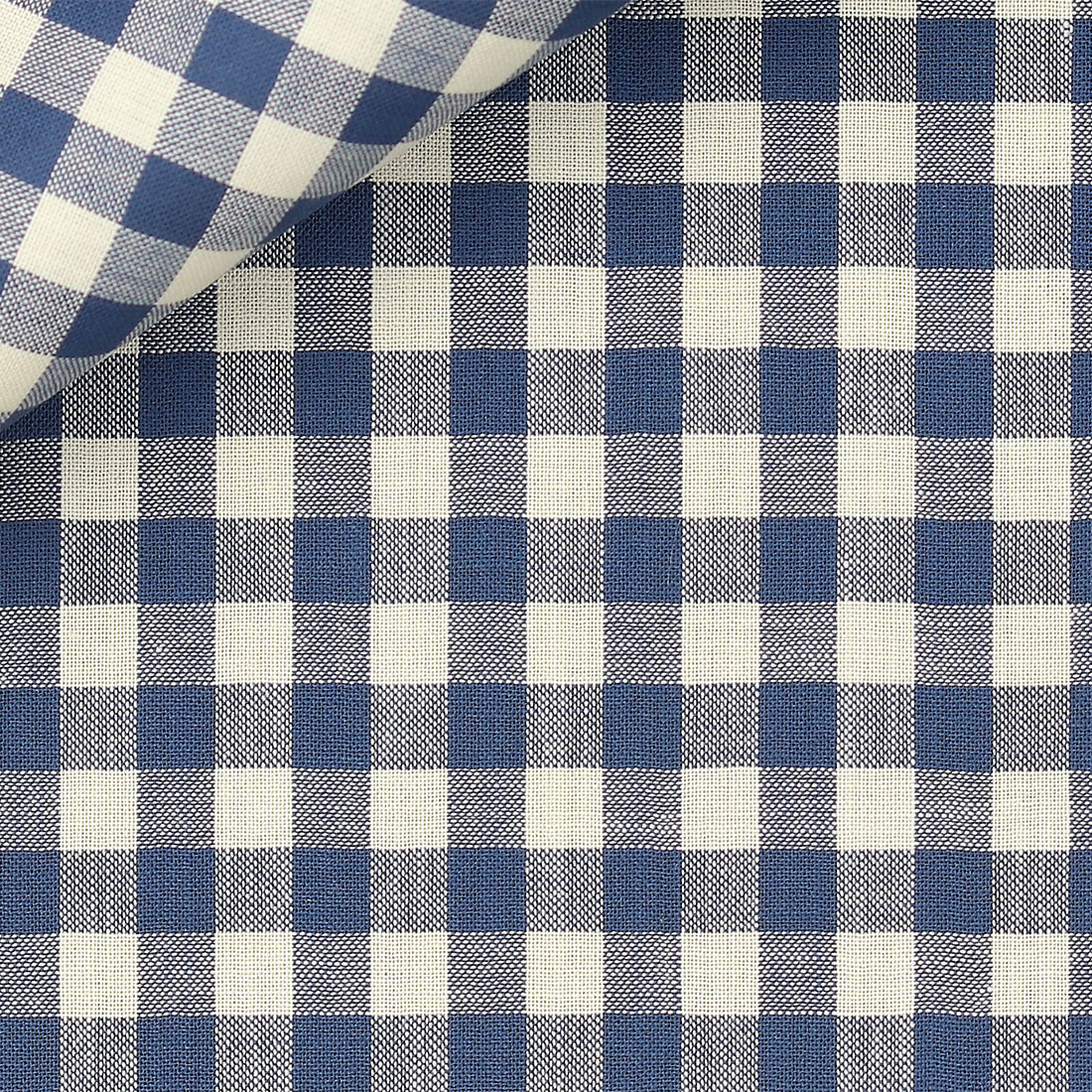 Linen Check Pattern Blue