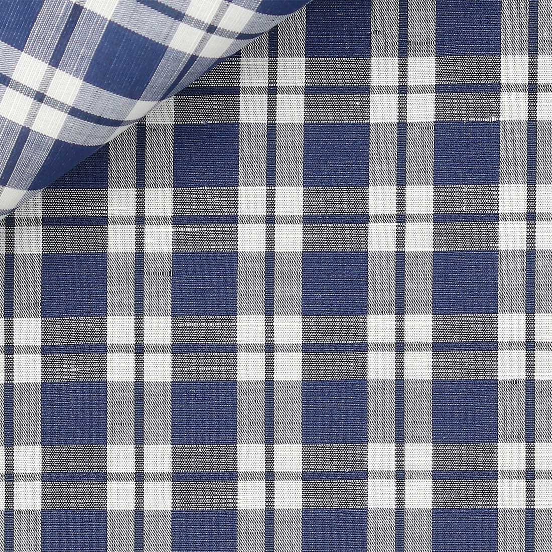 Chambray Check Pattern Blue