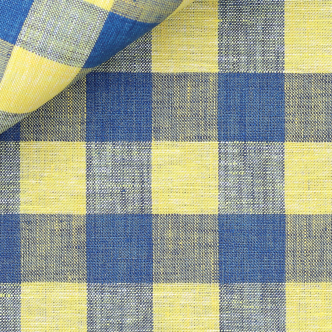 Linen Check Pattern Yellow