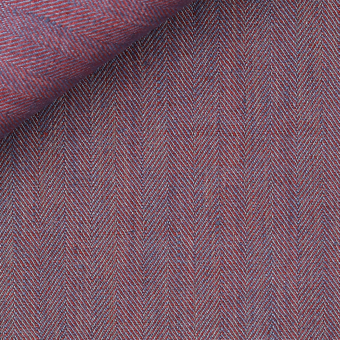 Herringbone Plain Blue