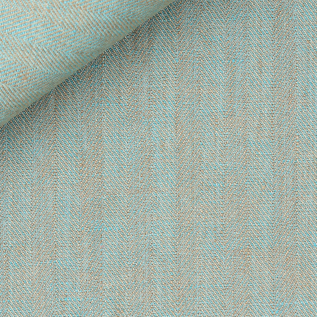 Herringbone Plain Green