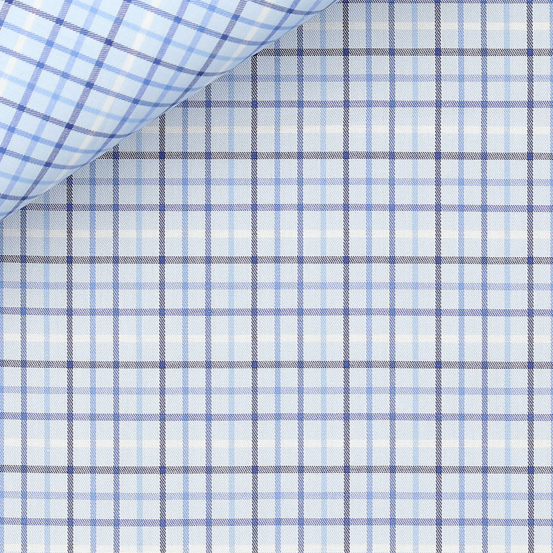 Twill Check Pattern Blue