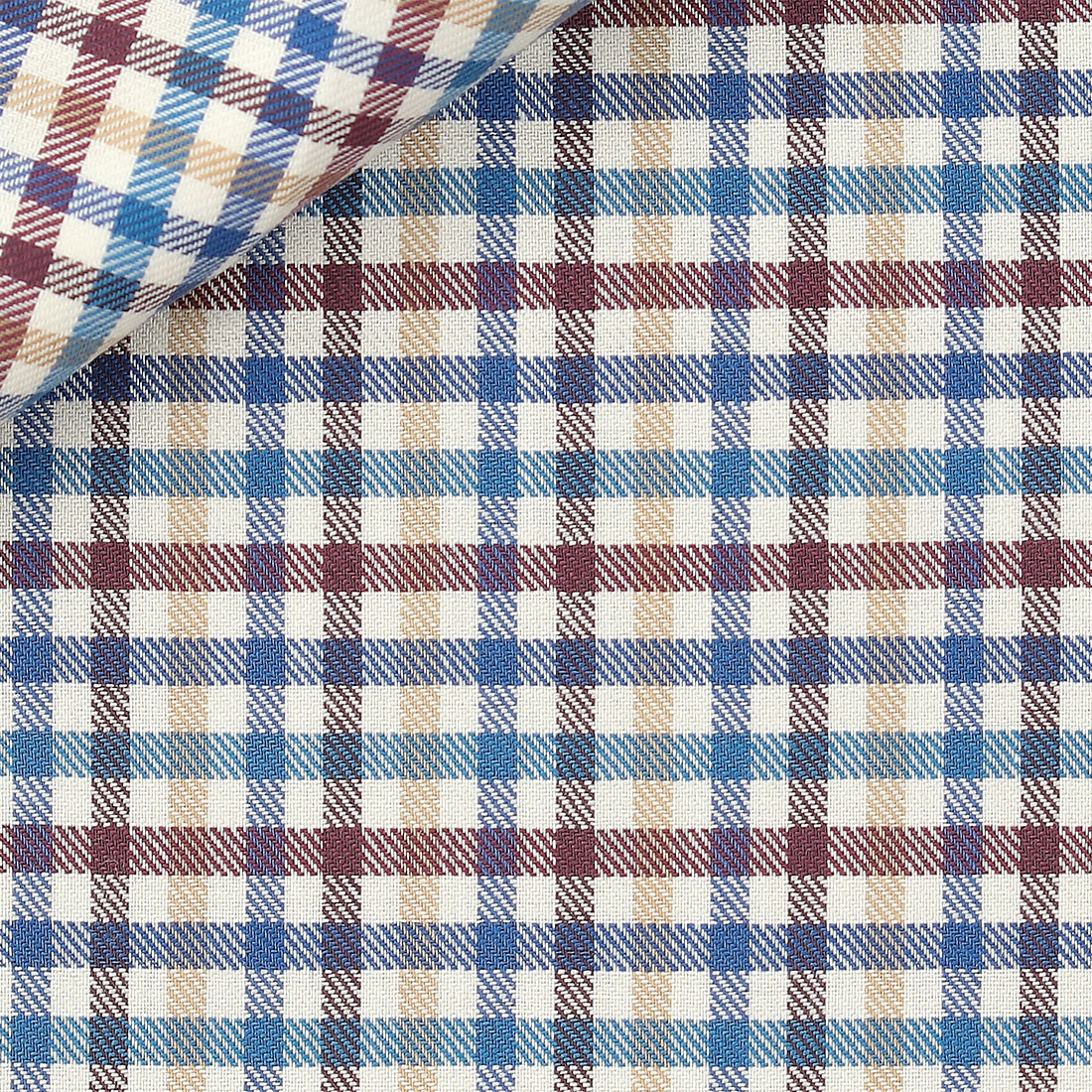 Twill Check Pattern Blue