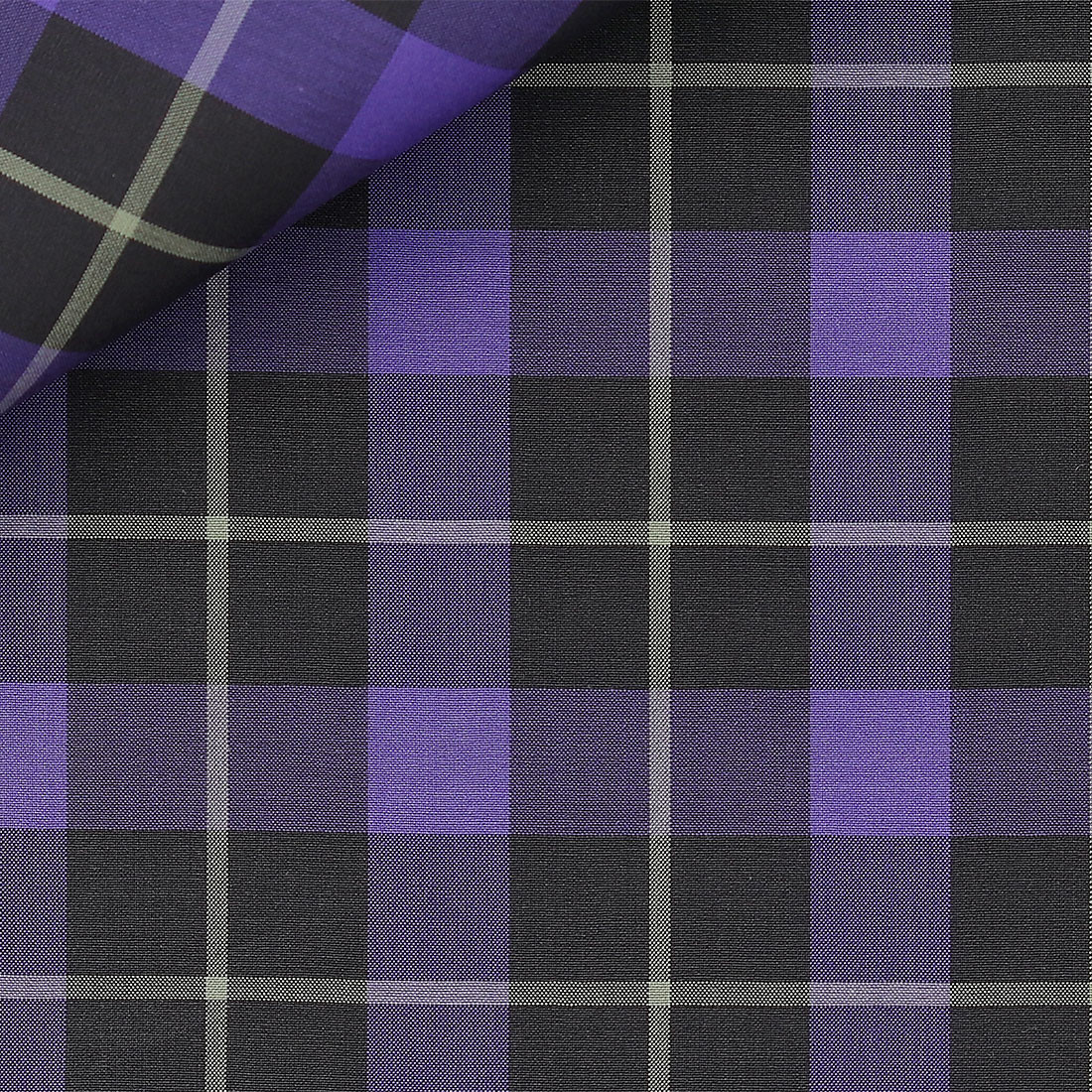 Linen Check Pattern Grey