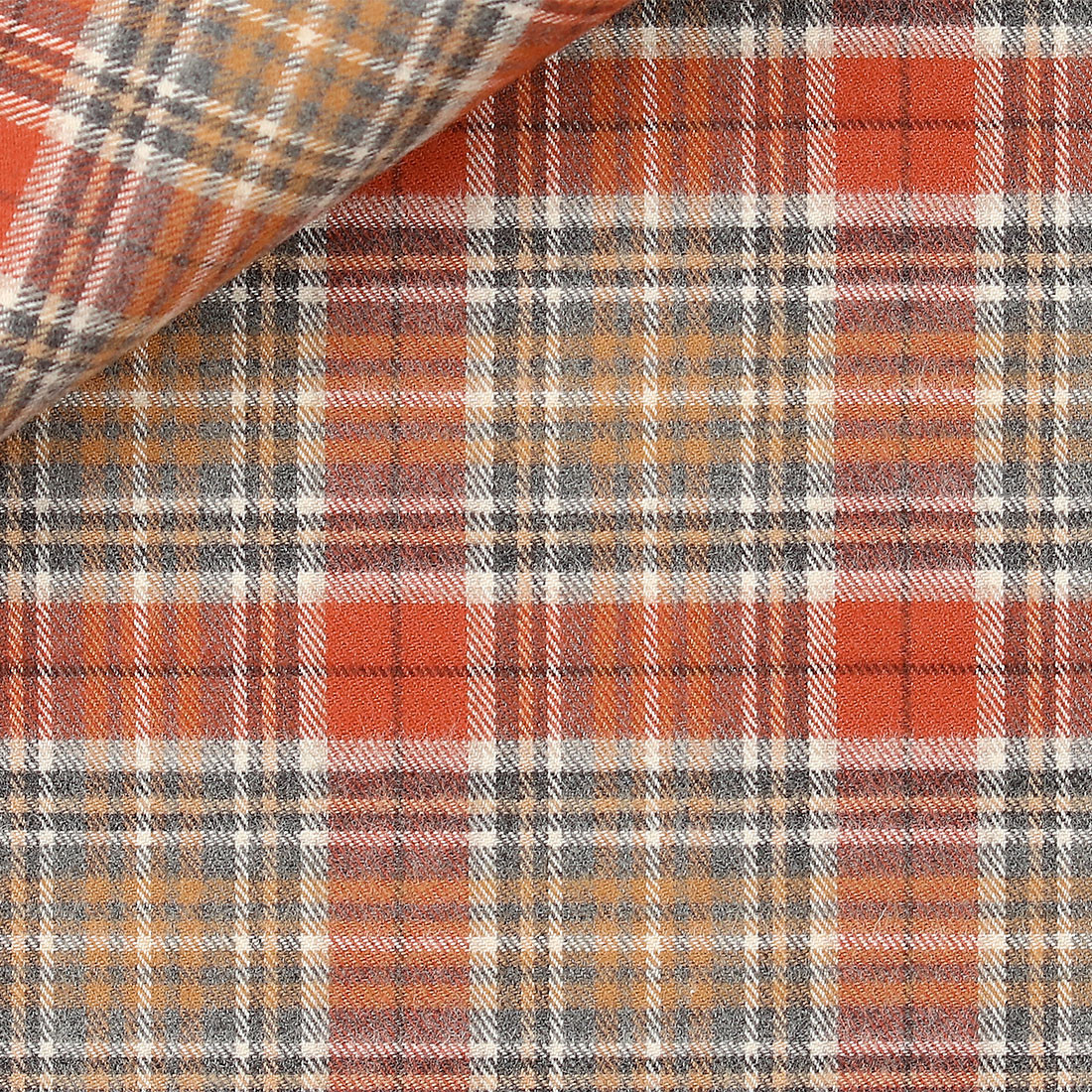 Twill Check Pattern Orange