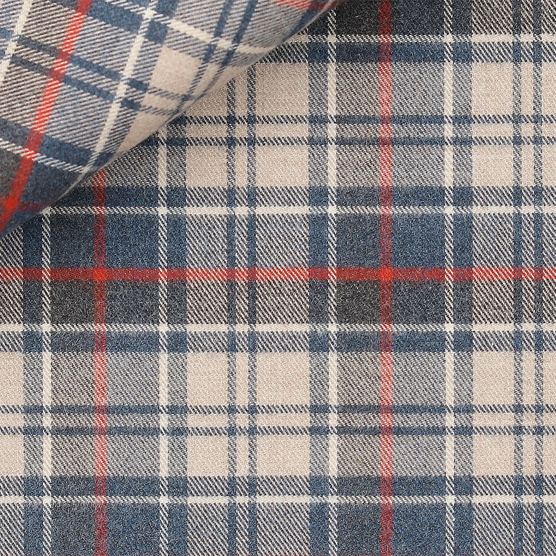 Twill Check Pattern Blue