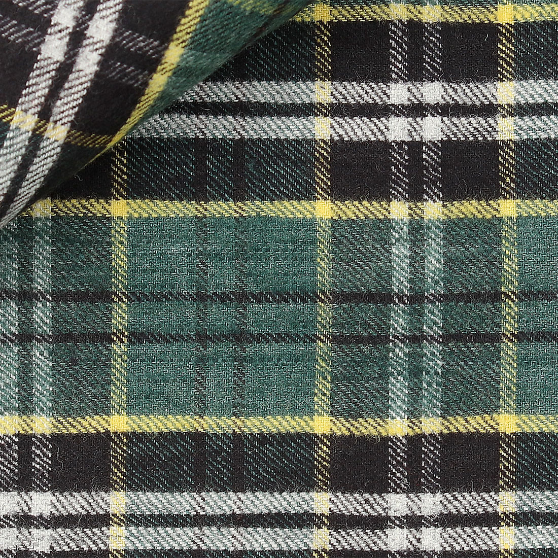 Twill Check Pattern Green
