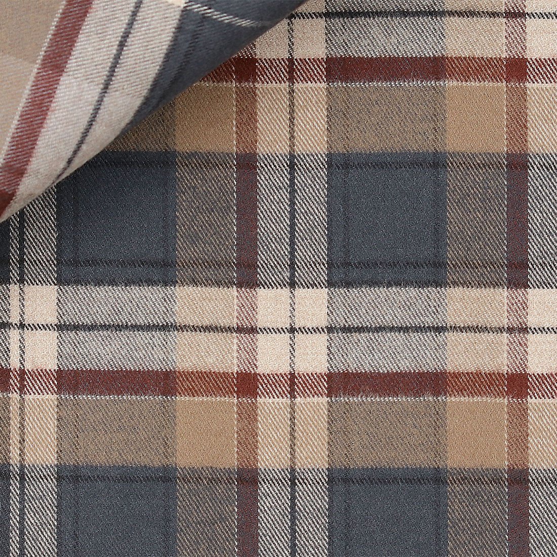 Twill Check Pattern Brown