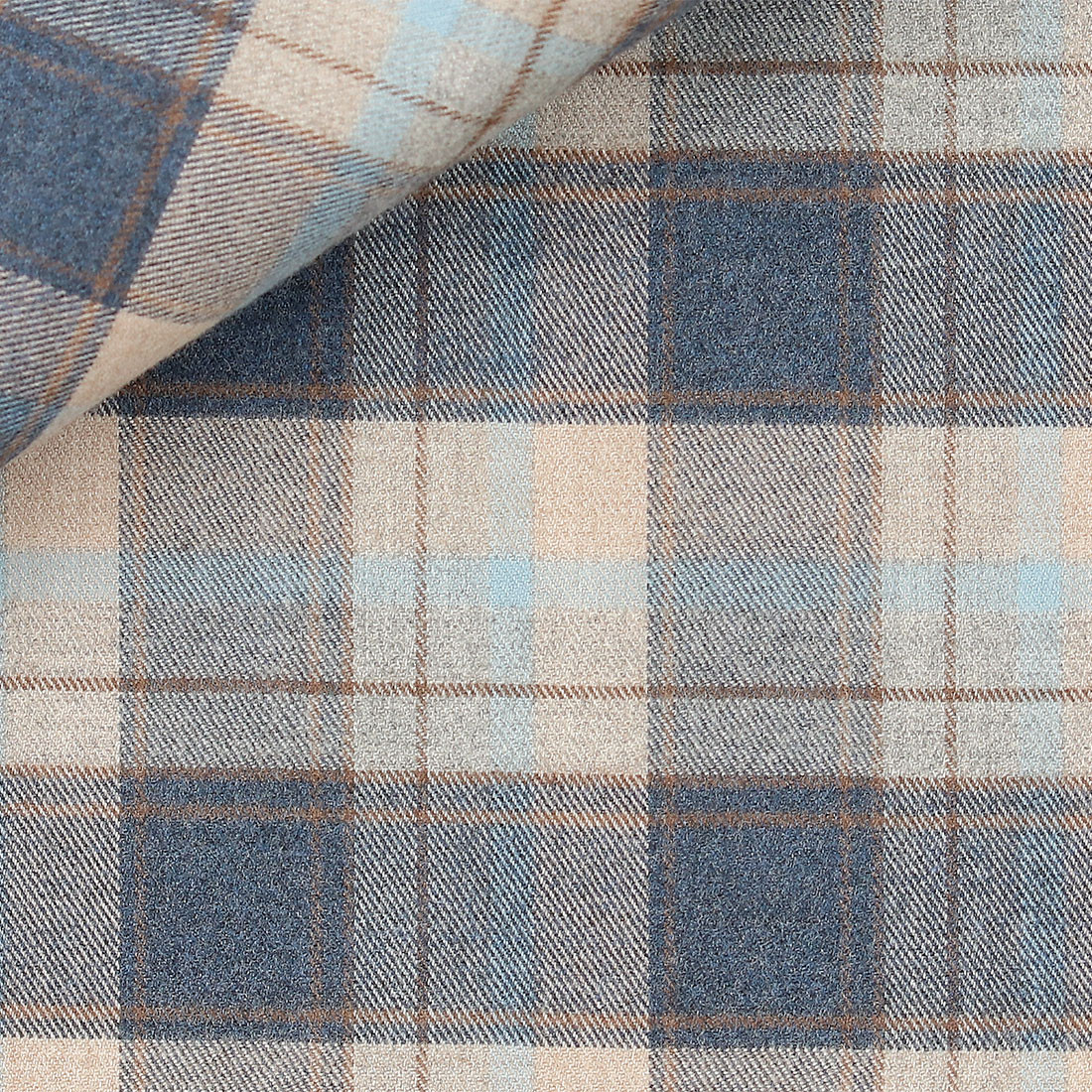 Twill Check Pattern Blue