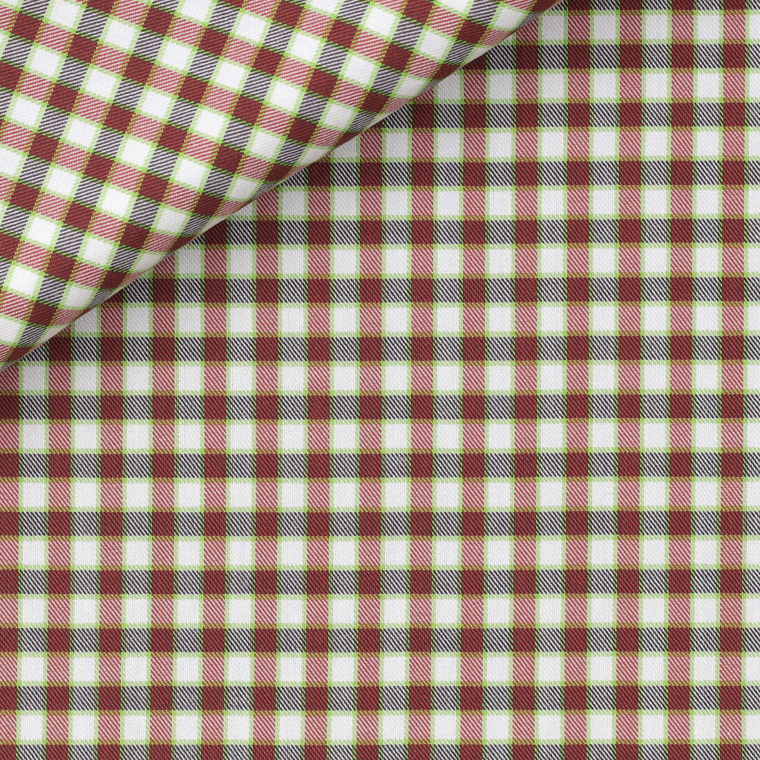Twill Check Pattern Brown Yellow