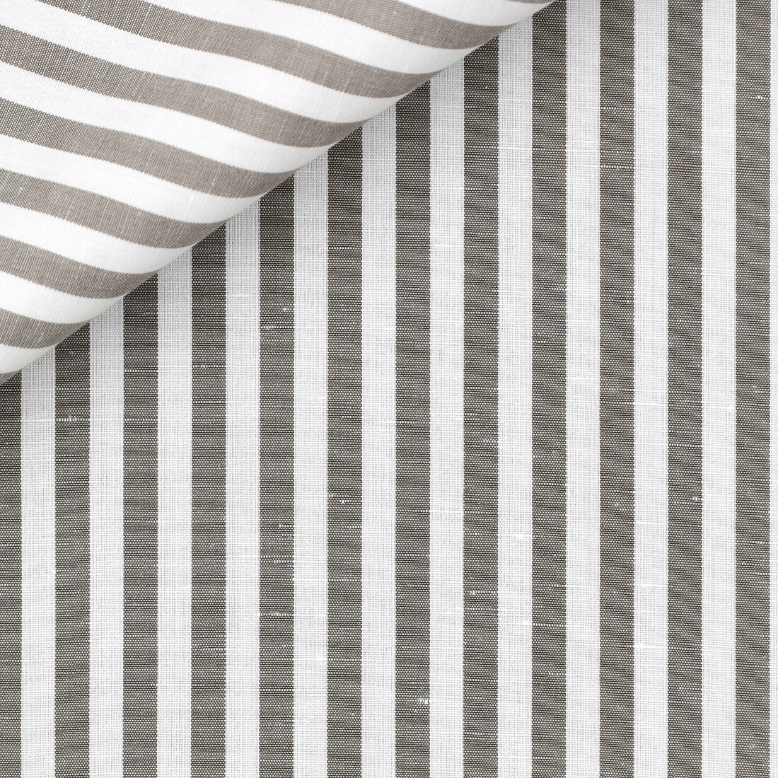 Linen Stripes Brown (easy care)