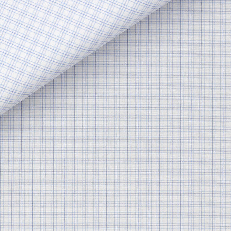 Poplin Check Pattern Blue