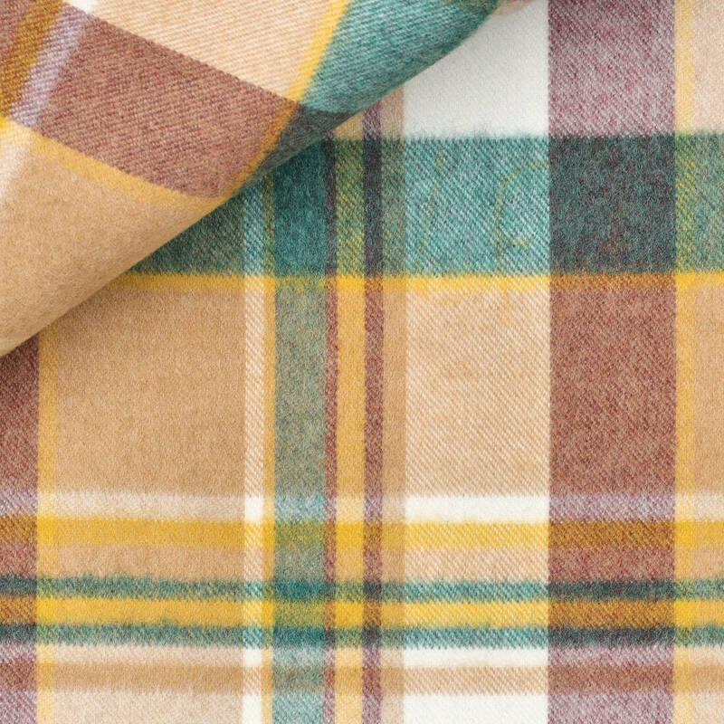 Twill Check Pattern Yellow Beige