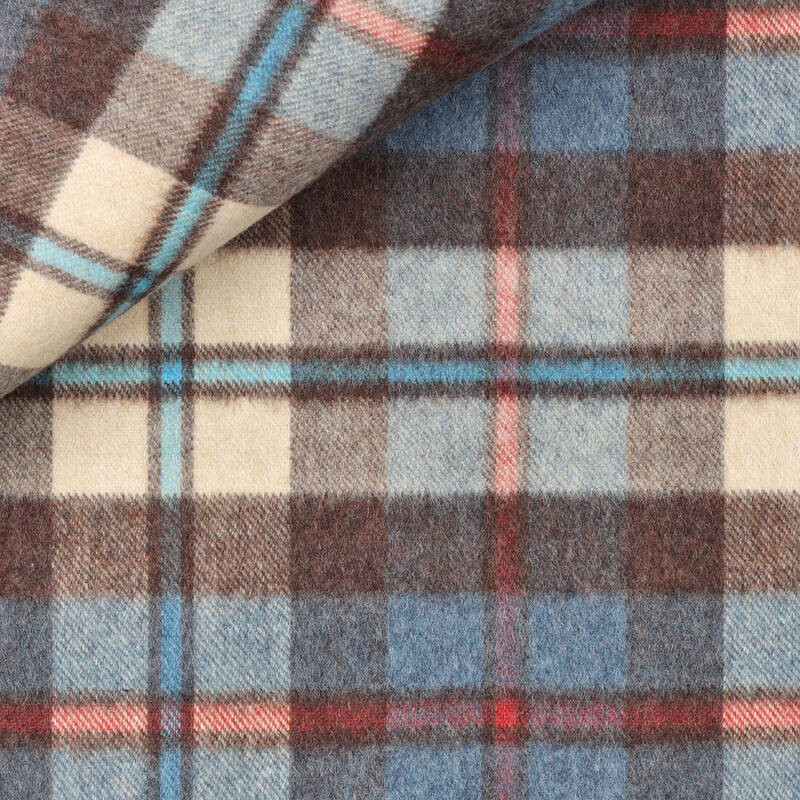 Twill Check Pattern Brown Green