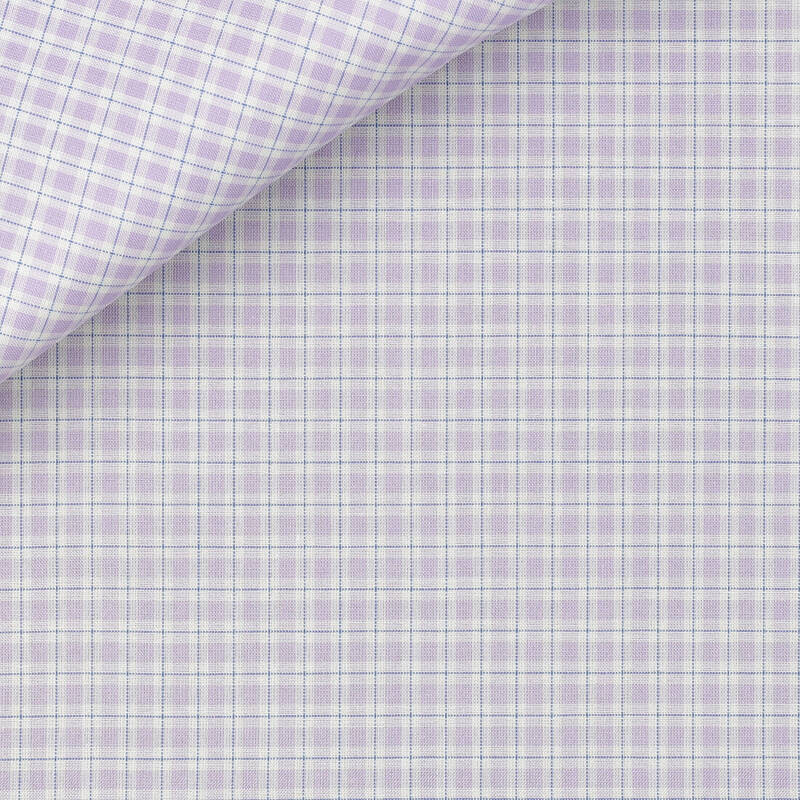 Zephir Check Pattern Blue Mauve