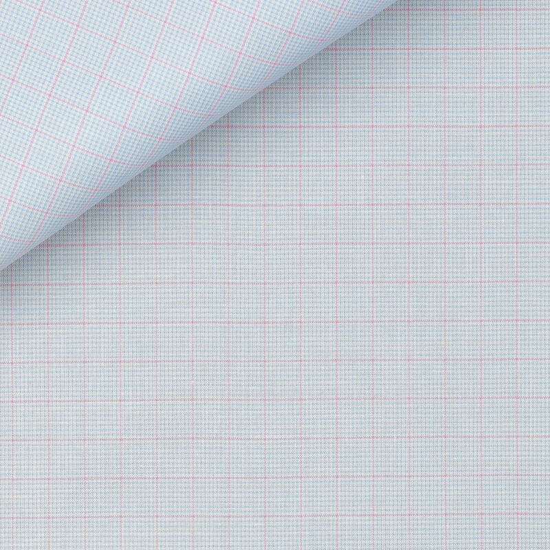 Zephir Check Pattern Blue Pink