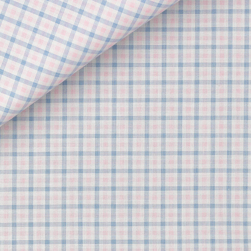 Zephir Check Pattern Blue Pink
