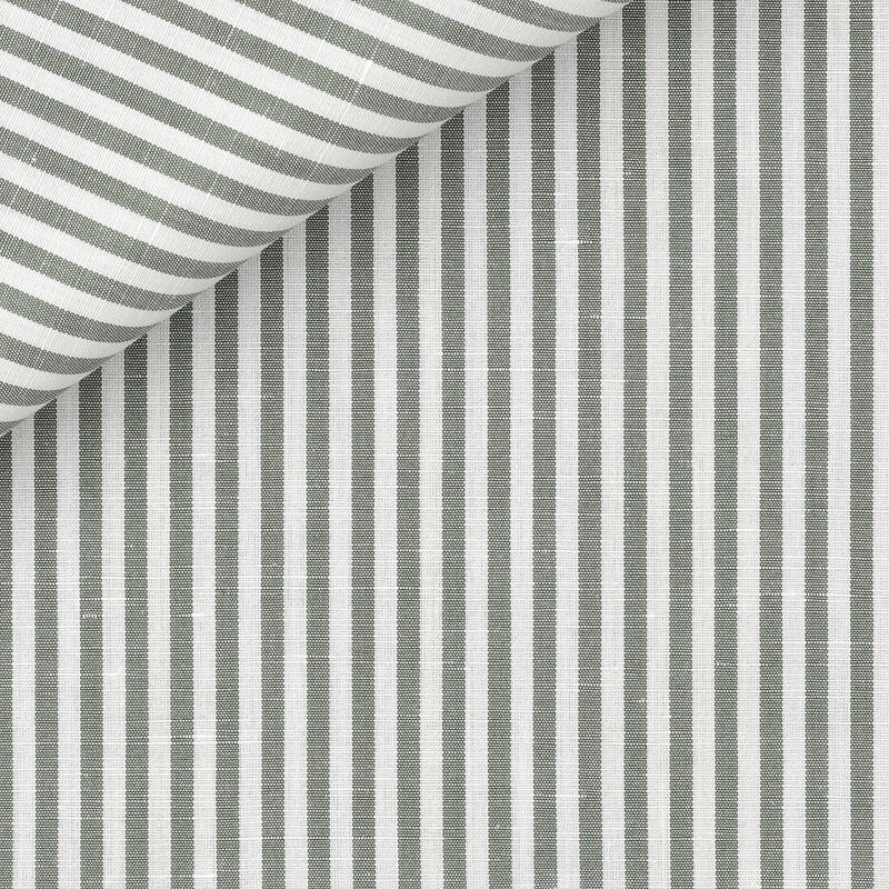 Linen Stripes Green