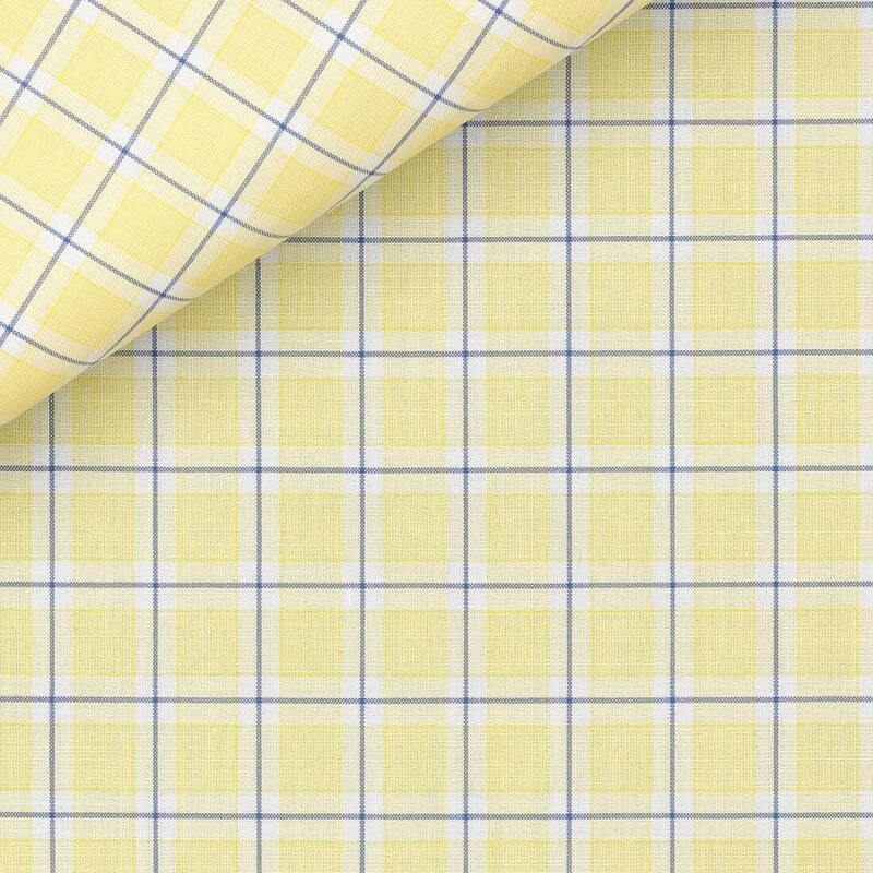 Zephir Check Pattern Blue Yellow