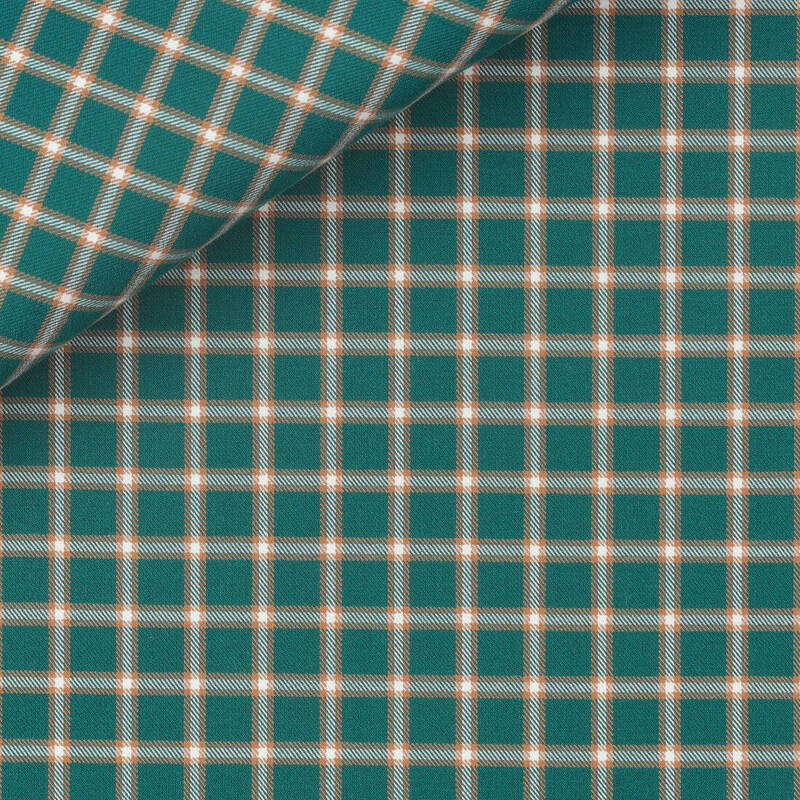 Twill Check Pattern Green