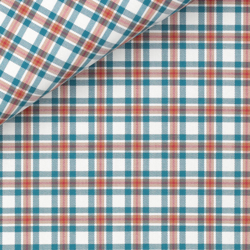 Twill Check Pattern Bordeaux Brown