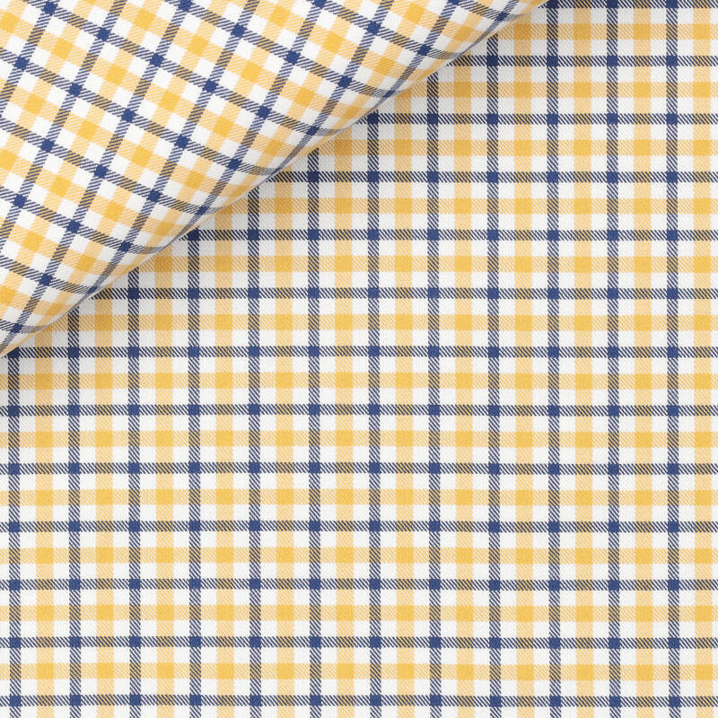 Twill Check Pattern Yellow Blue