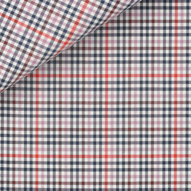 Zephir Check Pattern Orange Brown