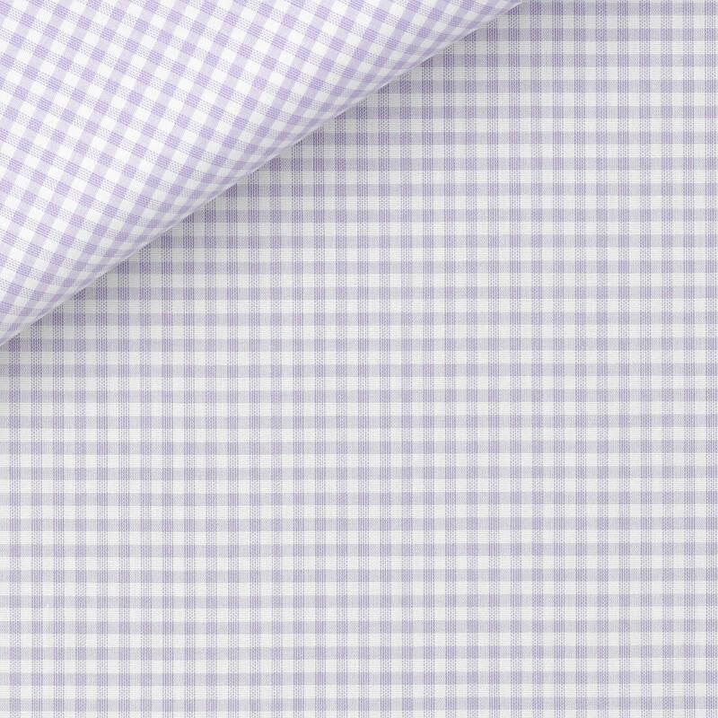Poplin Check Pattern Mauve