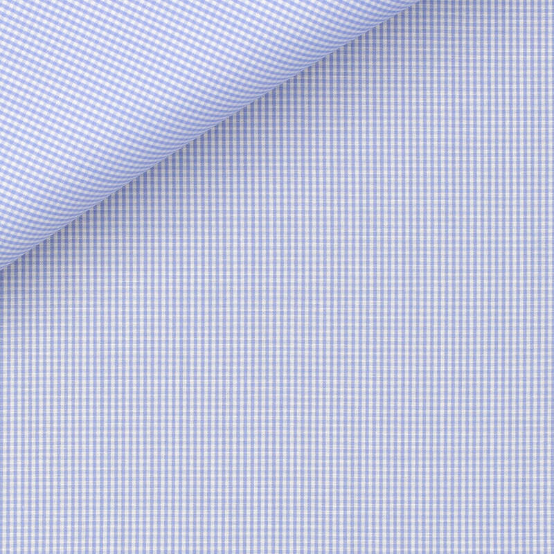 Poplin Check Pattern Blue