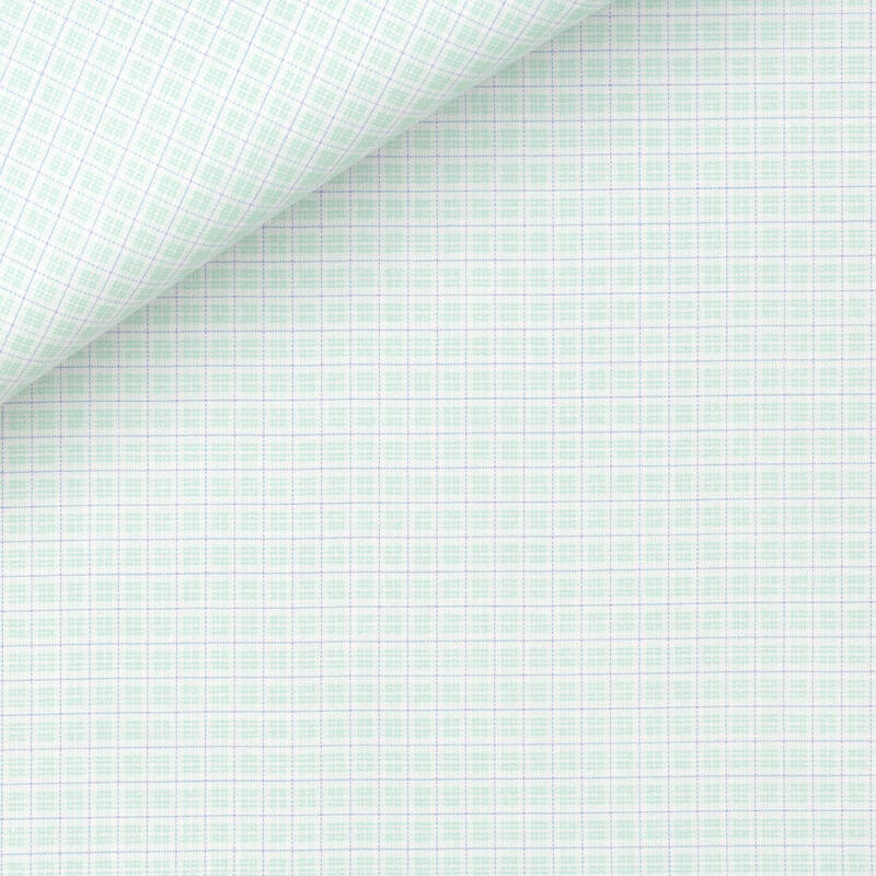 Twill Check Pattern Blue Green