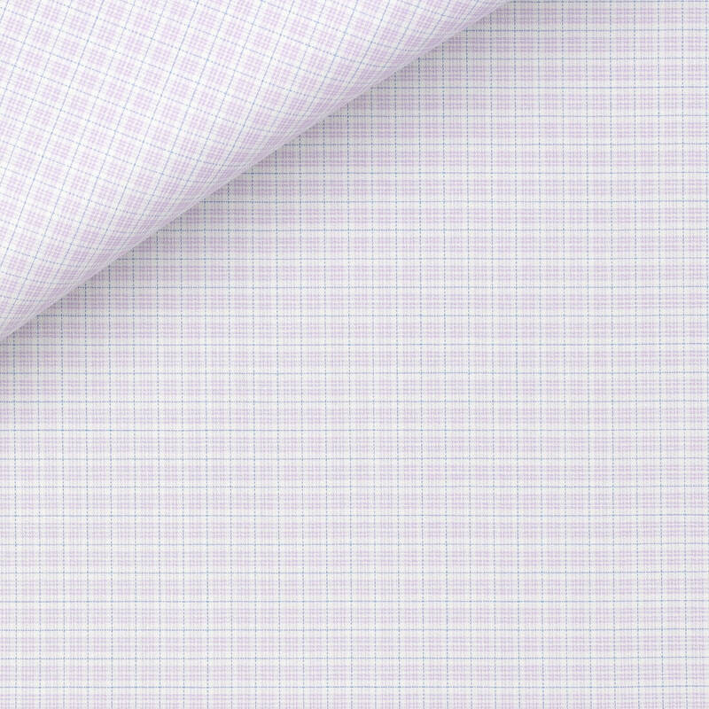Twill Check Pattern Blue Mauve