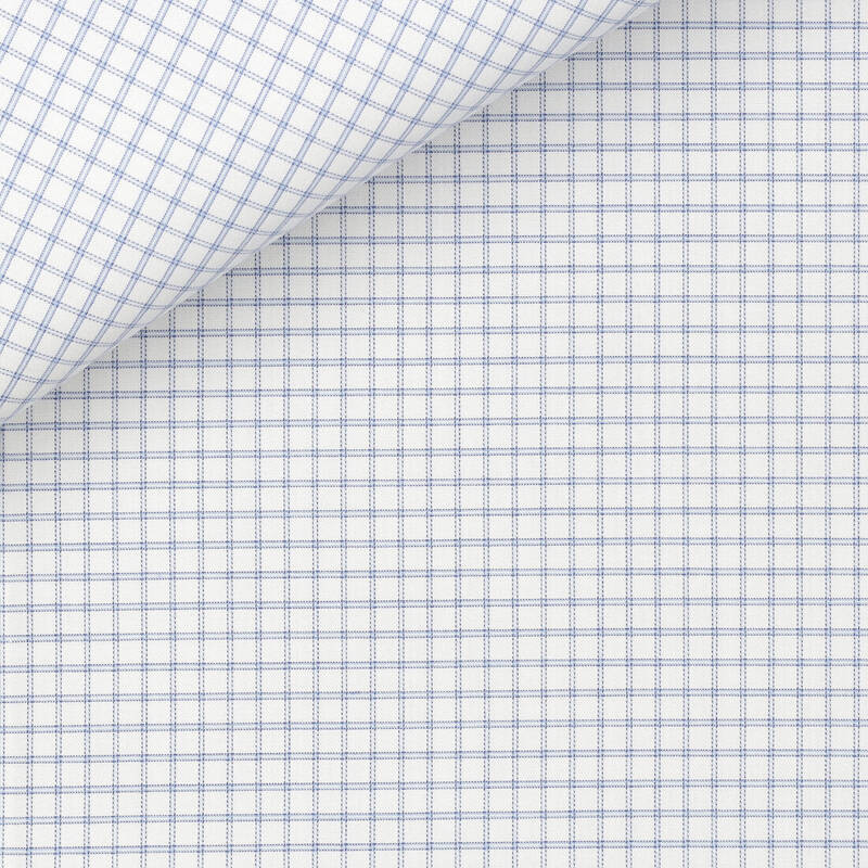 Twill Check Pattern Blue