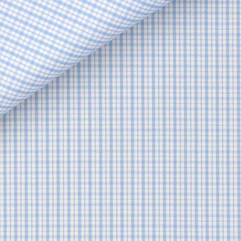 Poplin Check Pattern White