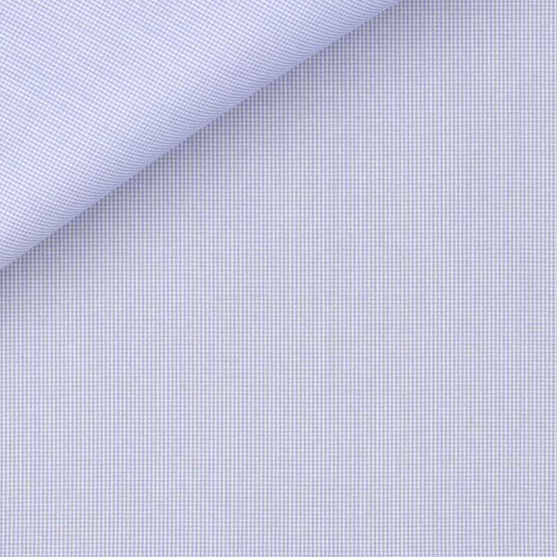 Poplin Check Pattern Blue