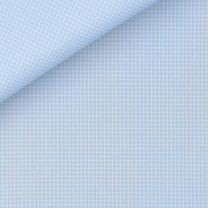 Linen Check Pattern Blue