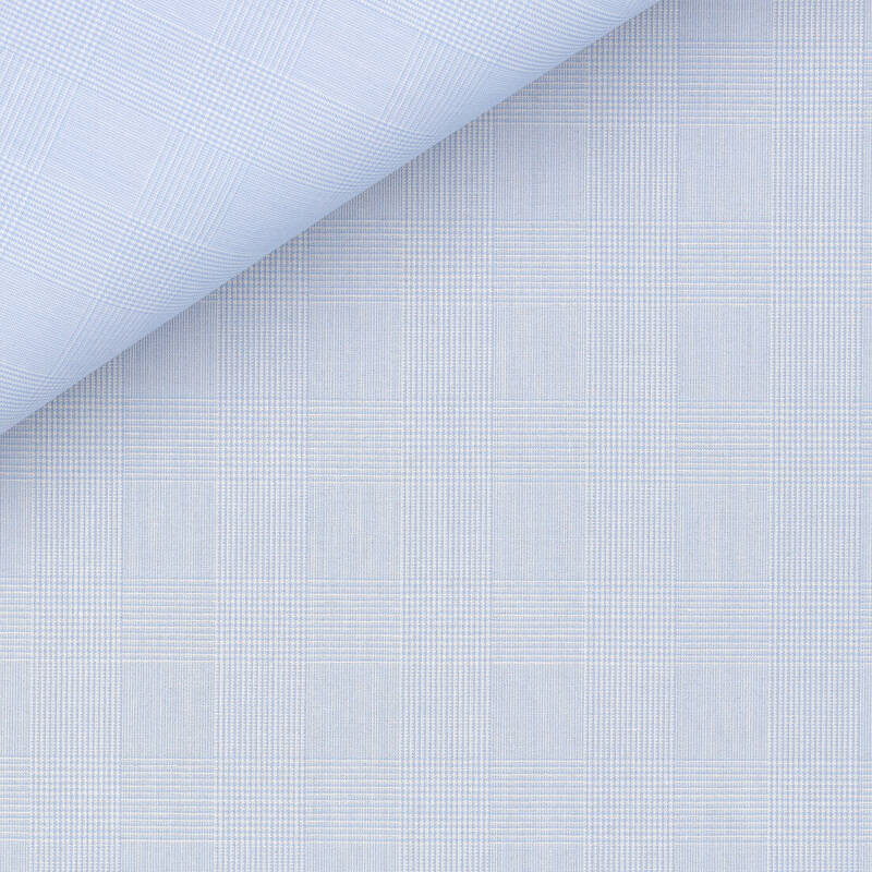 Linen Check Pattern Blue
