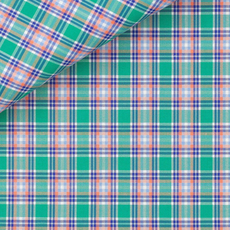 Zephir Check Pattern Green Orange