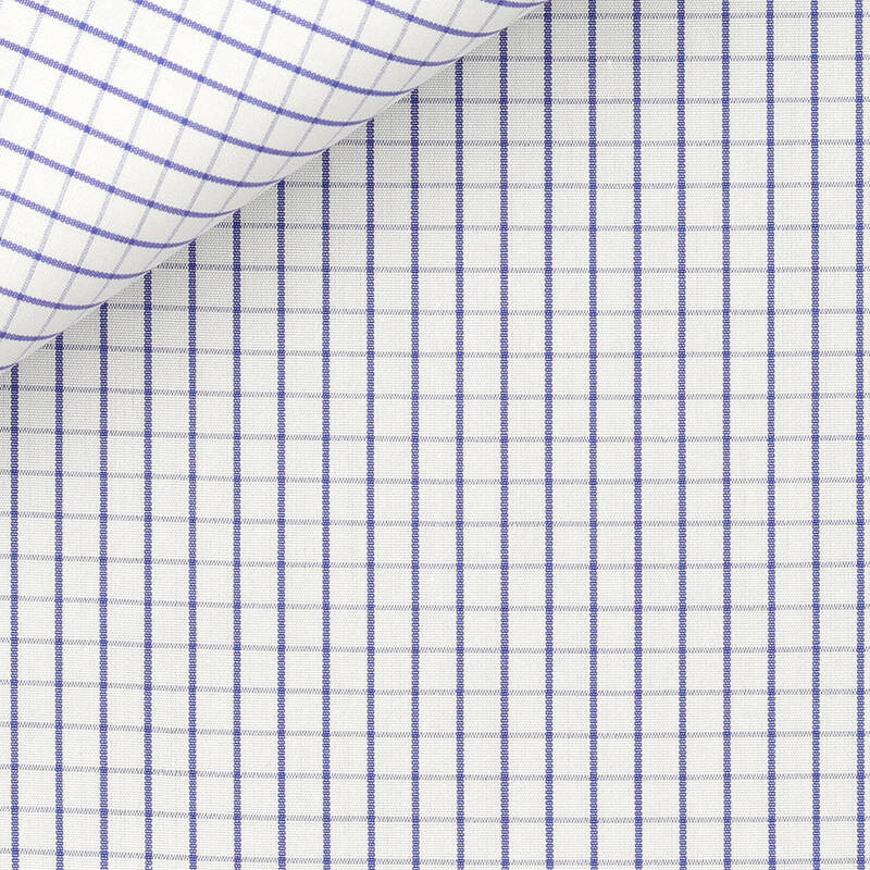 Poplin Check Pattern Blue