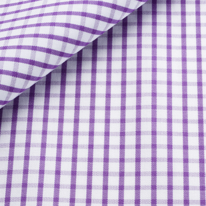 Poplin Check Pattern Purple